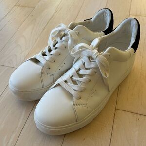 Kurt Geiger London White/Black Leather “Laney” Women's Sneakers Sz 9.5 (EU 40.5)